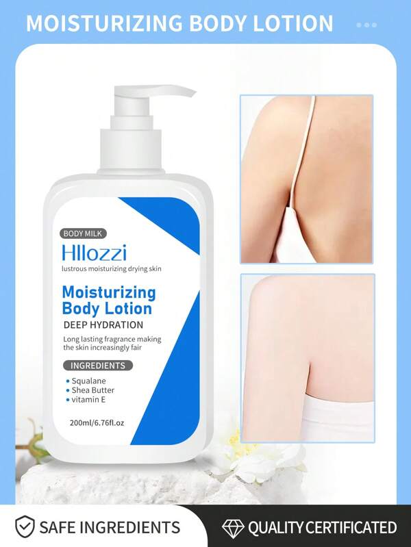 Hllozzi 200ml/6.76fl.Oz Moisturizing Body Lotion - Hydrating, Nourishing, Brightening, Tightening Skin