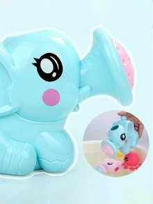 1 件可爱沐浴动物玩具，大象造型淋浴水盆浴室戏水玩具，适合儿童礼物，适合幼儿男孩女孩儿童，沐浴用品。淋浴玩具