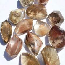 1 Pieza Raro Cuarzo Rutilado Multicolor, Piedra Preciosa Súper Clara Con Inclusiones De Rutilo Multicolor, Cristal Para La Intuición Y Habilidades Psíquicas - Cuarzo Rutilado Colorido Para La Curación, Meditación, Equilibrio De Chakras, Redes De Cristal Y Regalos - 1 pieza al azar - Ver 6