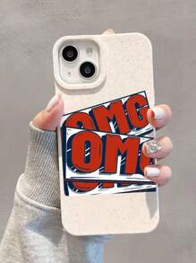 1pc Creative English Letter Design Phone Case Compatible With IPhone - Multicolor - View 2