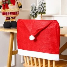 1 件圣诞装饰品、圣诞椅套、无纺布椅套、圣诞桌饰、圣诞帽、柔软触感