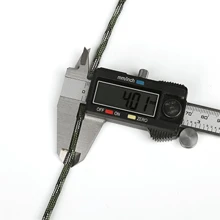 1 pieza de 5 yardas de cuerda/cordón de nylon de 4mm, hilo, cuerda, cinta para hacer joyería, pulseras de cuerda de paracaídas - Colorido-06 - Ver 2