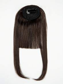 Synthetic Bangs Straight Strip Dark Brown/light Brown 8inch Suitable For Daily Wear And Commuting - Brown - View 6