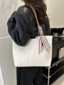 Large Capacity Tote Bag For Women, Suitable For Daily Work And Commute - Beige - View 6