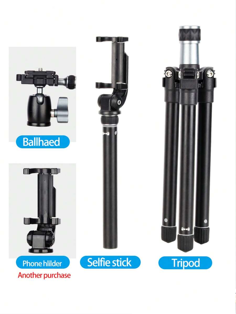 1 black Q160D tripod, made of aluminum alloy material, suitable for