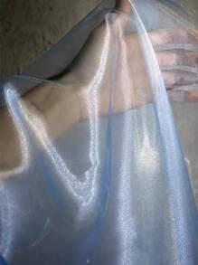 1 Pieza Tela Bordada, Tela De Vestido Bordada De Hierba Acuática Para Vestidos De Moda De Mujer Diy, Tela De Encaje De Bordado De Vestido De Mujer