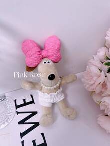 1入新款可愛卡通動物毛絨玩具飛行員狗鑰匙扣diy手工藝品 - 短褲 - 查看 3