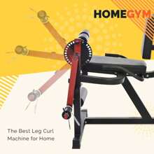 MERAX Leg Extension And Curl Machine - Leg Exercise Machine With Adjustable Seat Backrest And Rotary Leg Extenstion, Adjustable Leg Curl For Home Gym Hamstring Workout And Quadriceps Exercises-Valentines - Red - View 4