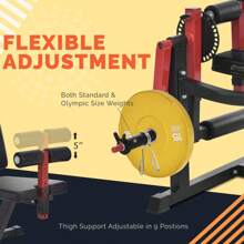 MERAX Leg Extension And Curl Machine - Leg Exercise Machine With Adjustable Seat Backrest And Rotary Leg Extenstion, Adjustable Leg Curl For Home Gym Hamstring Workout And Quadriceps Exercises-Valentines - Red - View 6
