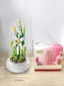 Eternal Lotus Building Blocks Bouquet Educational Puzzle Flower Toy Micro Particles Building Blocks