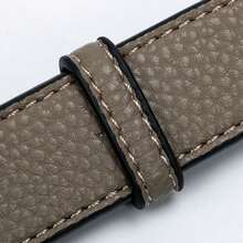 Genuine Leather Handbag Strap Shoulder Crossbody Bag Strap Modifications Wide Strap Replacement Strap - Grey - View 2