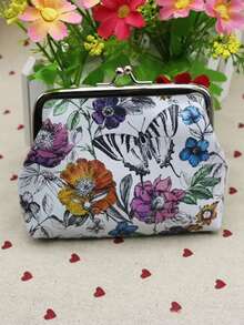 1個卡通印花錢包,女性時尚的鑰匙和口紅小儲物袋 - 彩色 - 查看 2