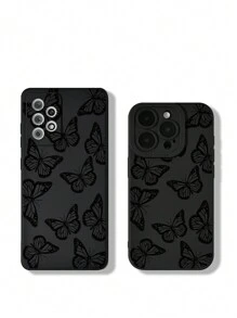 蝴蝶图案手机壳适用于 Apple 15/15Pro 适用于 11、Galaxy A14、 13 防水防震防摔防刮