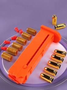 1 Pieza Pistola Juguete Con Forma De Zanahoria De Color Aleatorio, Con Balas Suaves, Proyectiles Que Se Eyeutan Automáticamente, Resorte De Retroceso Y Juguete De Descompresión - Multicolor - Ver 7