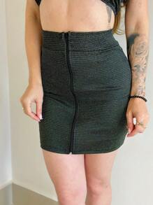 Women Skirts - 黑色 - 查看 1