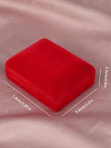 1pc Simple And Stylish Velvet Necklace Storage Box Suitable For Daily Jewelry Storage, Festival Gift Packaging