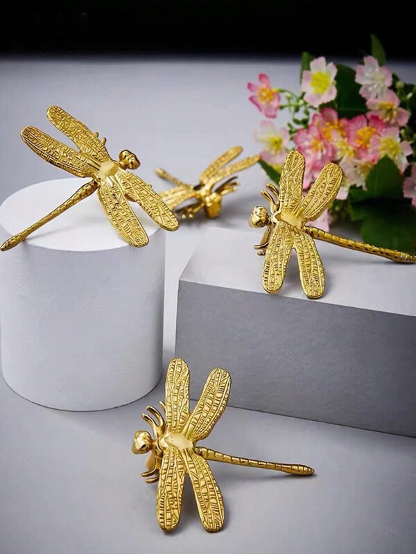 5 مقابض خزانة على شكل سحالي نحاسية إبداعية، مناسبة للخزائن والأدراج والخزانات والدواليب والأثاث الأمريكي الحديث ذات لون ذهبي. مصنوعة من النحاس، مع البراغي المرفقة.