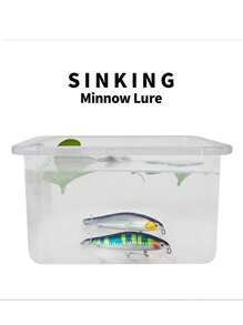 PRO BEROS PREOBEROS 1 件彩色 13 克下沉小鱼饵，带 3D 仿生眼 - 非常适合捕捉大鱼 - 銀色 - 查看 11