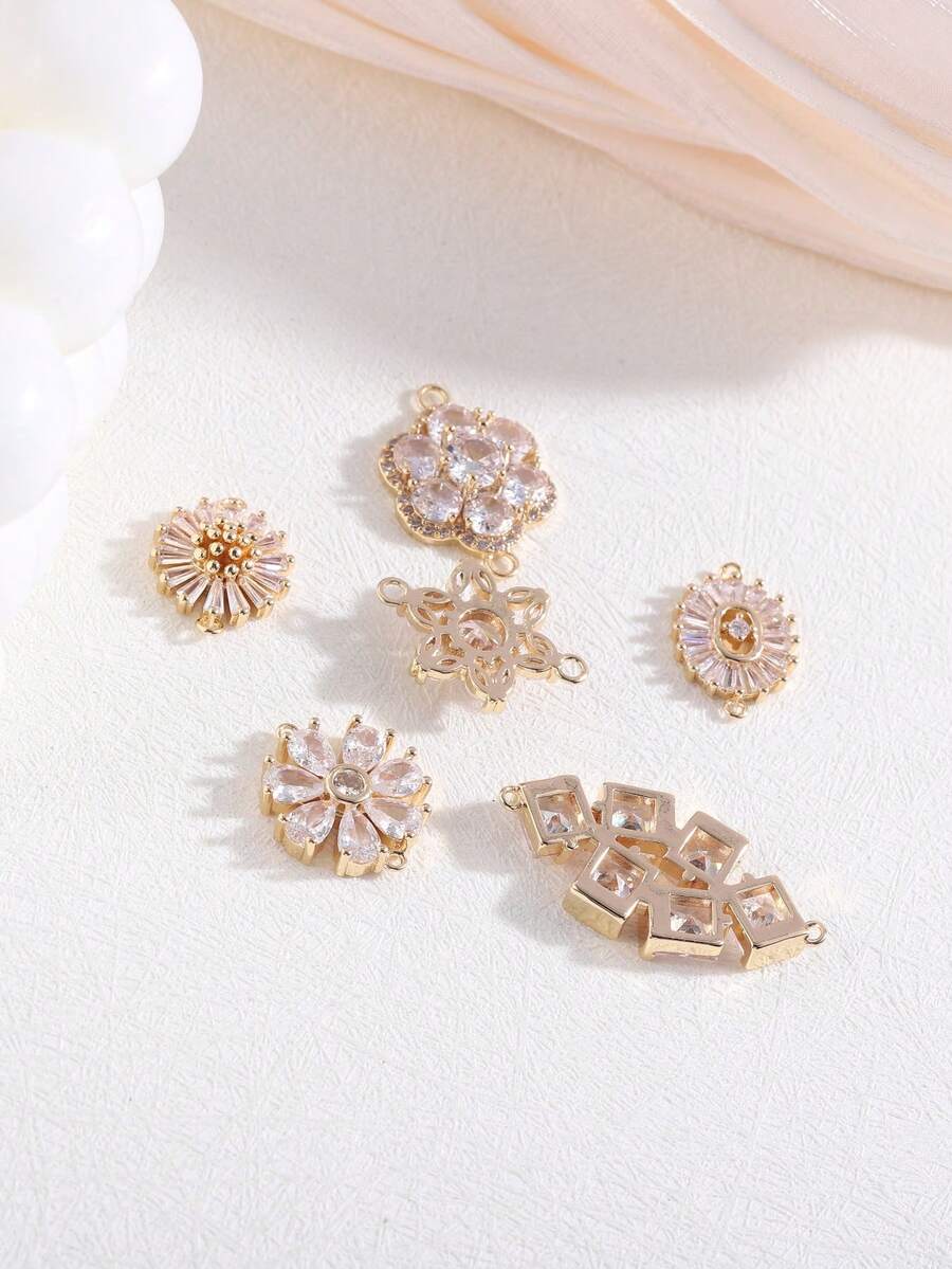 2入組向日葵設計時尚手鐲珠子,適用於珠寶製作