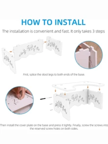 Fanwer Squat Toilet Stool - Bathroom Stool, Toilet Stool, Wood-plastic Composite Material, 7 Inches, Adult Bathroom Stool, Elderly People - White - View 7