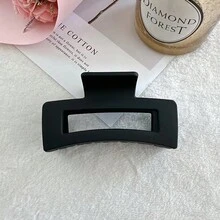 1pc Large Hair Clip Headband Simple - Black - View 1