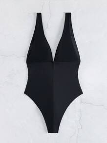 RWX VEST Maiô Liso com Aviamento MODA VERÃO XX192 - Preto - Visão 2