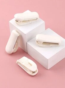 1 件紙膠帶切割夾迷你紙膠帶分配器不鏽鋼鋸齒刀片切割器適用於手帳膠帶 - 白色 - 查看 8