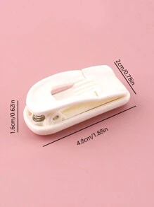 1 件紙膠帶切割夾迷你紙膠帶分配器不鏽鋼鋸齒刀片切割器適用於手帳膠帶 - 白色 - 查看 10