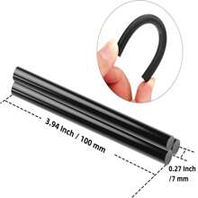 100入組黑色迷你熱熔膠槍棒,0.27 X 3.94英寸 X 100個,兼容大多數的膠槍,超清晰熔膠,適合diy,膠槍,工藝,密封,木工,塑料,織物,陶瓷