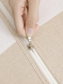 1 件床單立方床單組收納盒,羽絨被套裝可折疊收納盒,床上用品衣物毯子亞麻衣櫃收納盒 - 米色 - 查看 8