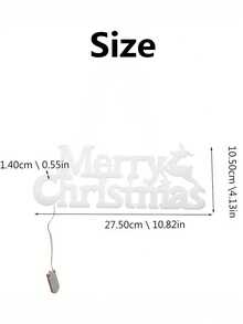 1入組”merry Christmas”字母裝飾燈,led電池式聖誕節燈飾,聖誕節假期室內外裝飾燈,可用於陽台花園草坪聖誕樹門廊車庫庭院,營造溫馨美麗的氛圍