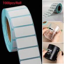1000pcs/Roll Adhesive Thermal Label Sticker Paper Supermarket Price Blank Label Direct Print Waterproof - Beige - View 3