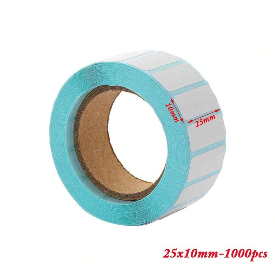 1000pcs/Roll Adhesive Thermal Label Sticker Paper Supermarket Price Blank Label Direct Print Waterproof - Beige - View 1