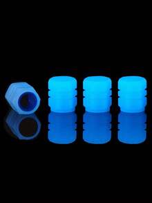 Light Up Your Ride: Universal Gas Nozzle Tire Valve Cap Set for Cars & Motorcycles - Apricot - View 7