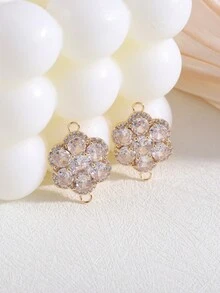 2入組向日葵設計時尚手鐲珠子,適用於珠寶製作