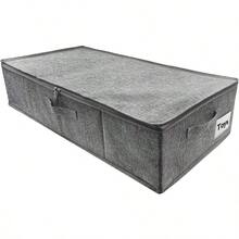1個床下收納袋,可折疊床底儲物箱,用於整理衣服、毛毯、枕頭、玩具等 - 灰色 - 查看 1