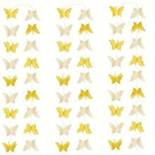 Yellow Butterfly Pendant - Multicolor - View 1