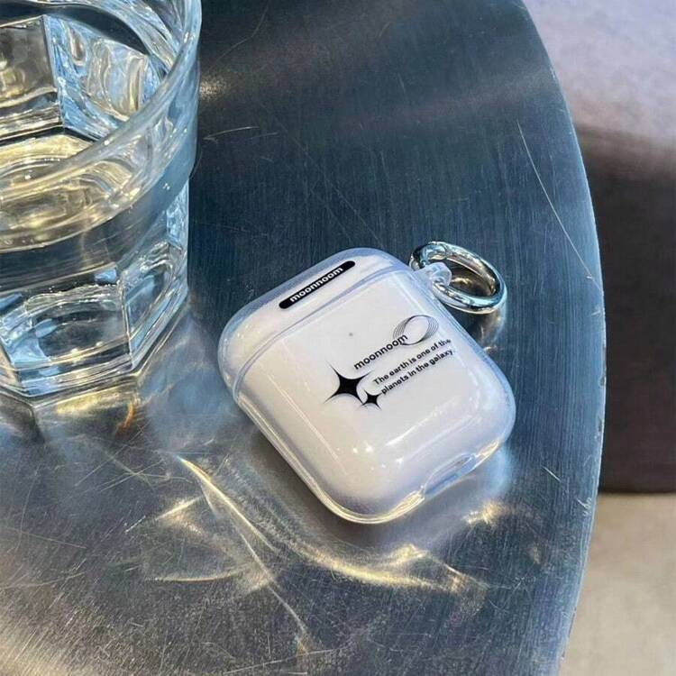 1 stuks transparant maandecor beschermhoes compatibel met Airpods compatibel met Airpods1/2 AirPods Pro - Doorzichtig - Bekijken 1