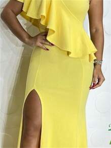 Women Dresses - Yellow - View 2