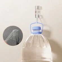 1pc Plastic & Acrylic Home Wire Fastener For Wall, With Strong Adhesive And Thickened Buckle Design - White - View 7