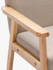 Duhome Padded Seat Wooden Lounge Accent Chairs For Living Room Bedroom Farmhouse Home Office Belcony