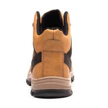 1雙男式防水徒步靴耐磨防滑雪地靴戶外工作露營徒步鋼頭鞋 - 杏色 - 查看 7