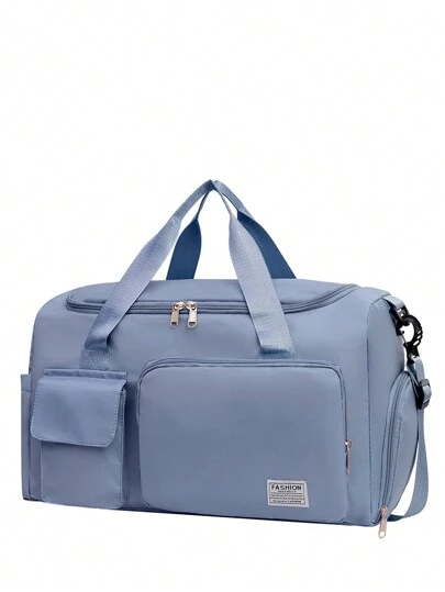 大号拉链旅行包，可折叠旅行收纳包，随身行李包，简约周末过夜包，美拉德风格冬季彩色旅行包，极简主义礼品手提包，男士学生手提包，拉链包，电脑包，学生大容量户外手拿包，旅行必备品，假日必备品包，男士露营旅行包，旅行包，夏季返校单肩包，度假包，背包，徒步旅行包，周末包，购物袋，春季学习用品包，旅行大号手提包，行李包，健身包，沙滩周末包