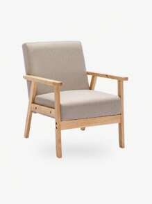 Duhome Padded Seat Wooden Lounge Accent Chairs For Living Room Bedroom Farmhouse Home Office Belcony