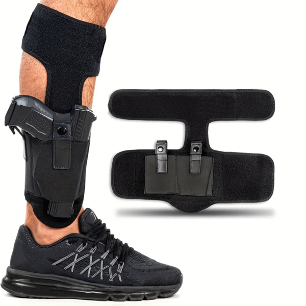 1 Pieza Funda De Pistola Para El Tobillo Con Liberación Rápida - Para Llevar Oculto Durante La Caza Y La Autodefensa. Adecuado Tanto Para Hombres Como Para Mujeres, Compatible Con Pistolas Como Glock, Ruger, Smith & Wesson M&p 40 Shield Bodyguard, Sig Sauer, Beretta, 1911, Smith & Wesson Shield Y Otros. Sirve Como Funda De Pistola, Cubierta De Arma Y Manga De Arma.