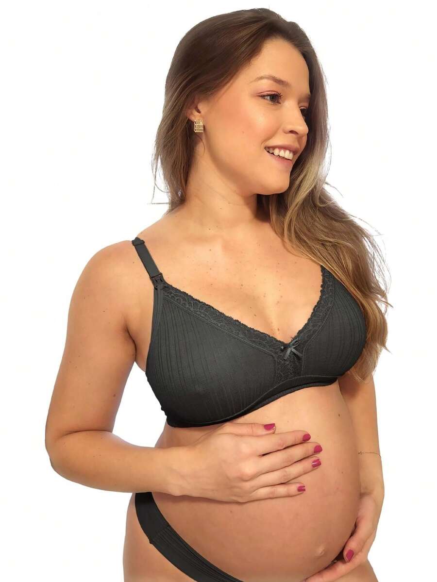 Maternity Lingerie - 黑色 - 查看 1