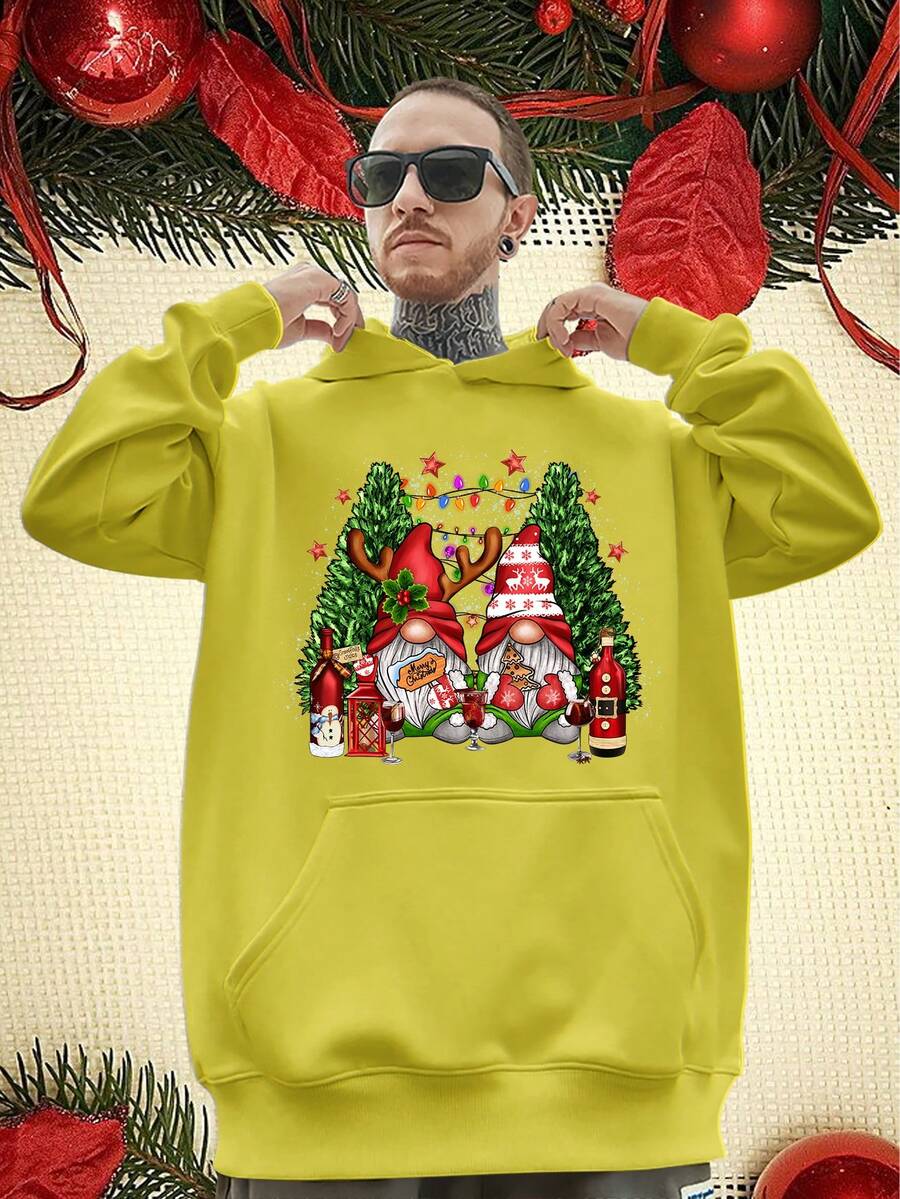 Men Sweatshirts - 黃色 - 查看 1