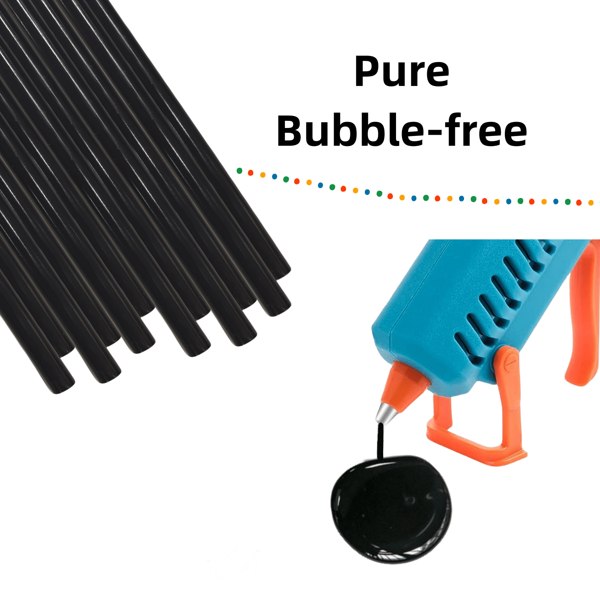 100pcs Black Mini Hot Glue Gun Sticks, 0.27 X 3.94 Inch X 100 Pcs