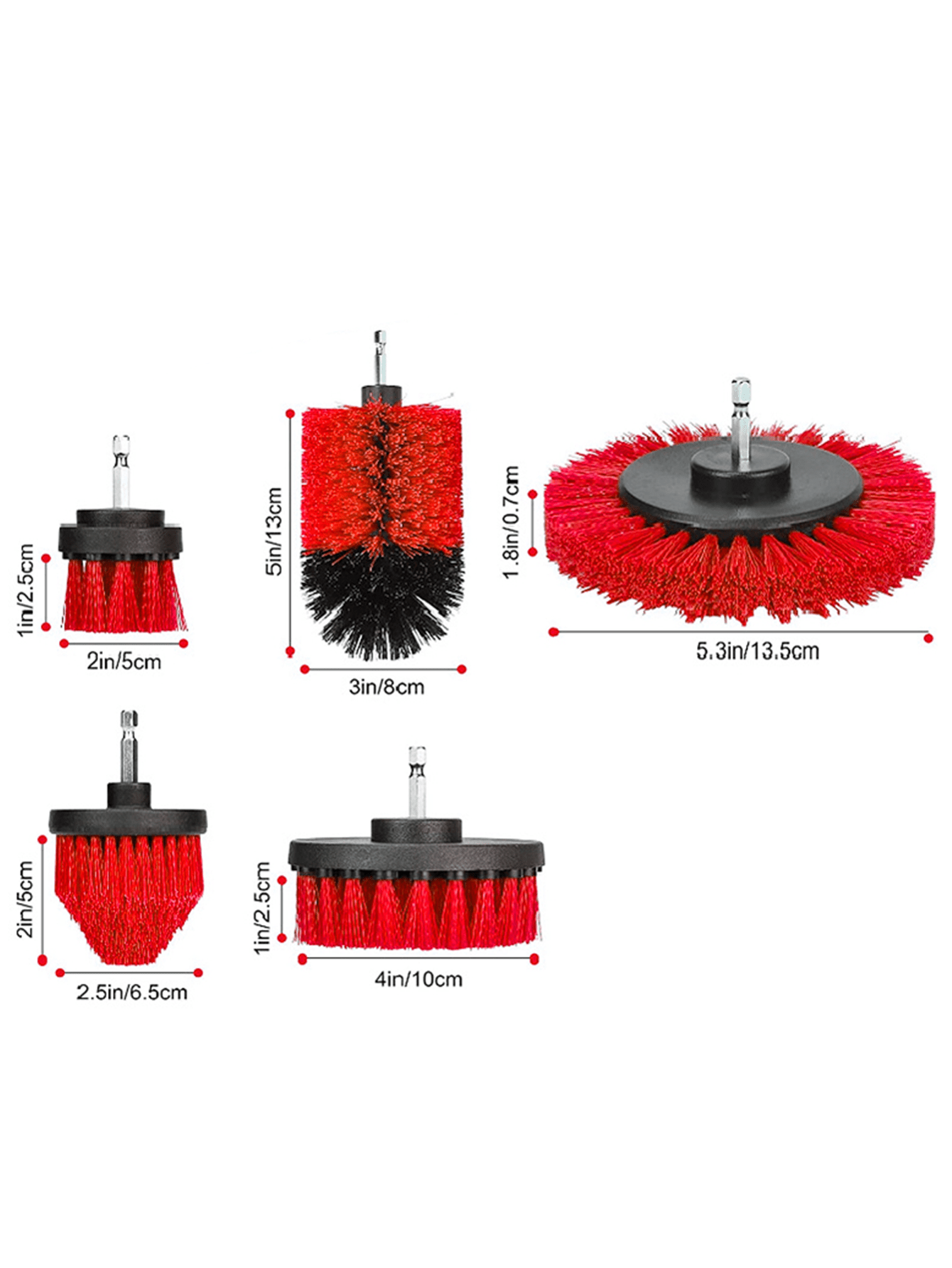 Drill Brush Set Power Scrubber Wash Cleaning Brushes Tool Clean All