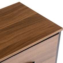 Duhome Fabric Drawer Dresser, Storage Table Drawer with Wooden Top For Bedroom Living Room